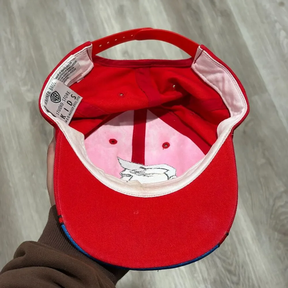 RARE Vintage 90s Superman Youth Hat DC Comics Superhero Kids Boys Baseball Cap
